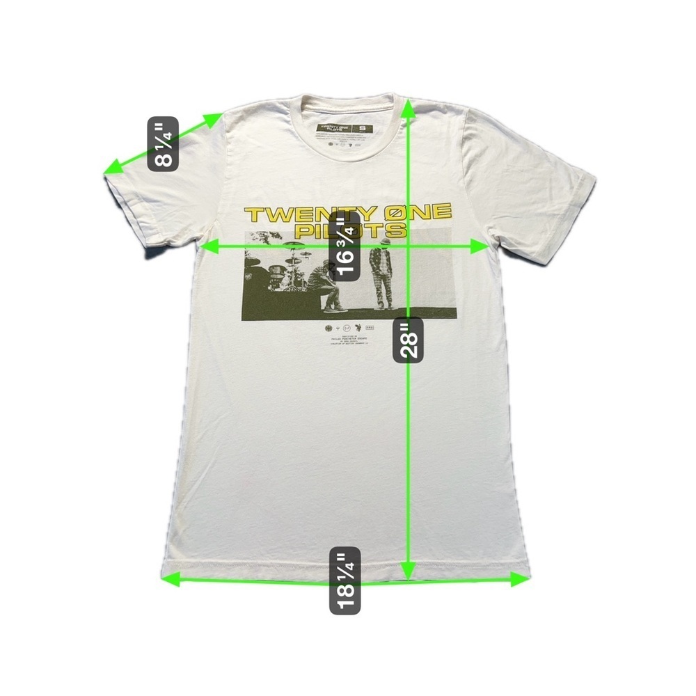 Twenty One Pilots Bandito Tour 2019 T-Shirt Small White Concert Tee - Picture 5 of 6